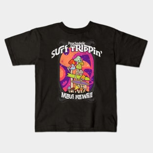 Psychedelic Surf trippin Kids T-Shirt